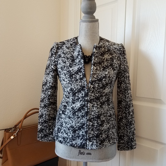 Ann Taylor Jackets & Blazers - Ann Taylor Black and White Tweed Jacket